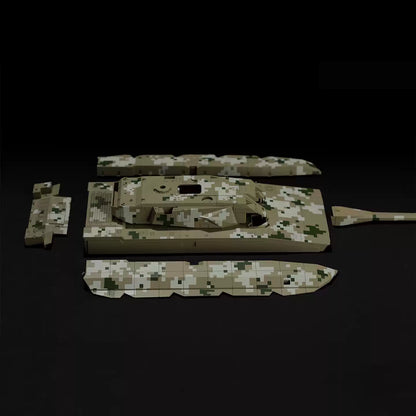 MENG TS-062A 1/35 Chinese ZTZ-100 Main Battle Tank (Accurate Color Version) Plastic Assembly Model Kit