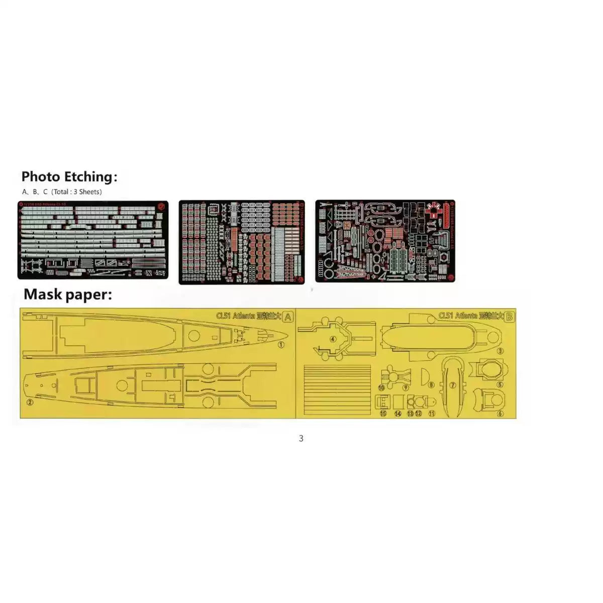 VERYFIRE VF350922DX USS Atlanta CL-5I Light Cruiser Kit Special Offer-Deluxe
