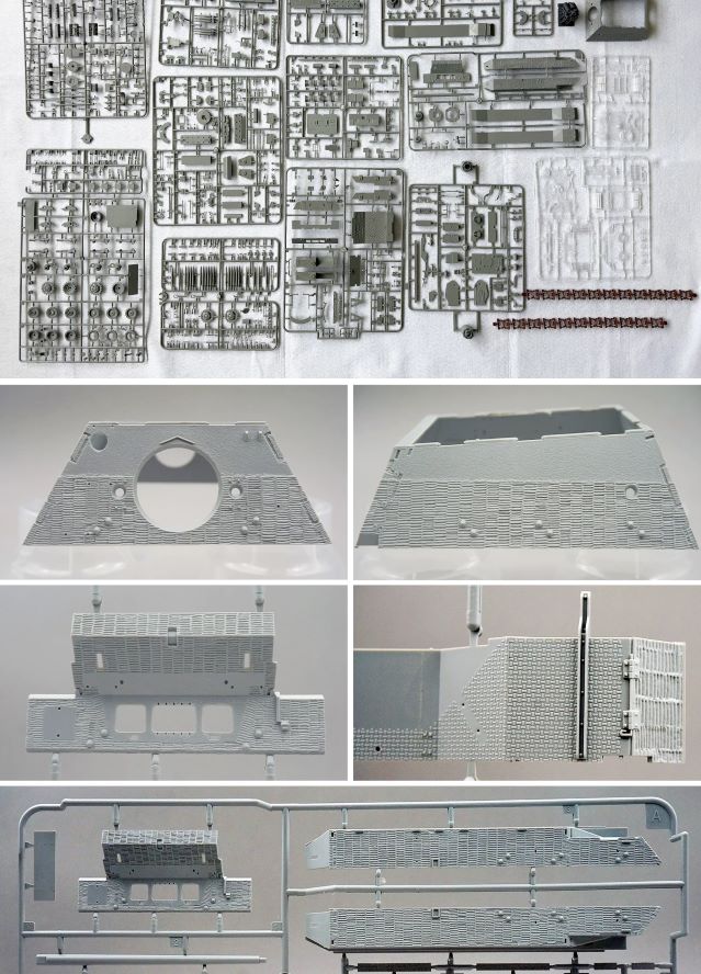 Amusing 35A057 1/35 Sd.Kfz.184 Elefant Full Interior Clear Version Tank w/Zimmerit