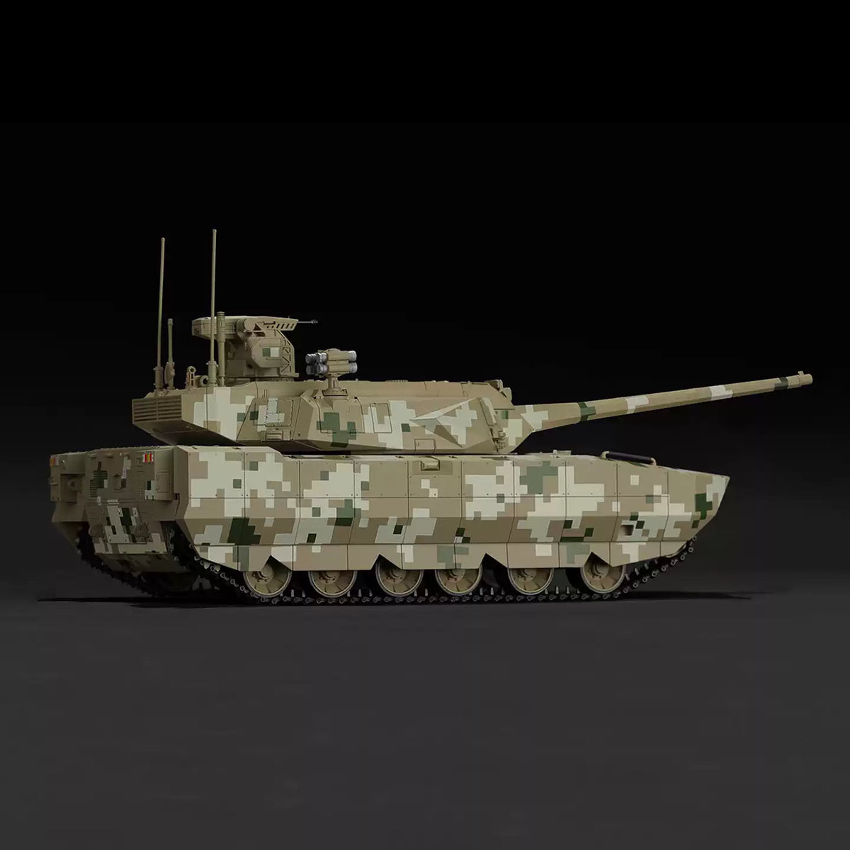 MENG TS-062A 1/35 Chinese ZTZ-100 Main Battle Tank (Accurate Color Version) Plastic Assembly Model Kit