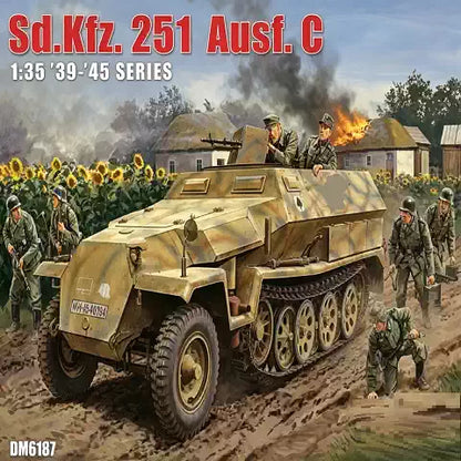 DRAMI DM6187 1/35 Sd.Kfz.251/1 Ausf.C Half-track Model Kit