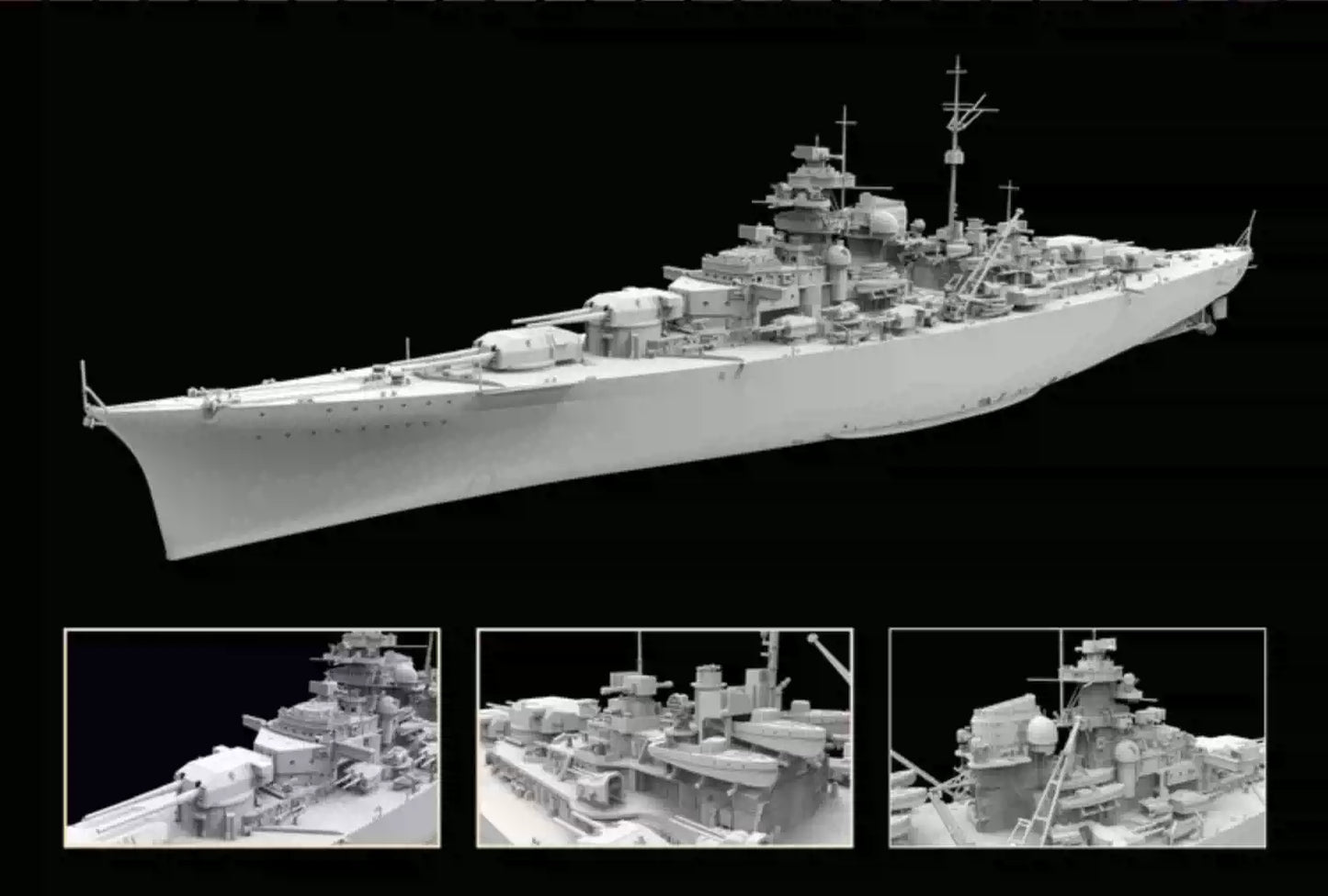 Flyhawk FH1132S 1/700 German Battleship Bismarck 1941 [Deluxe Edition] New