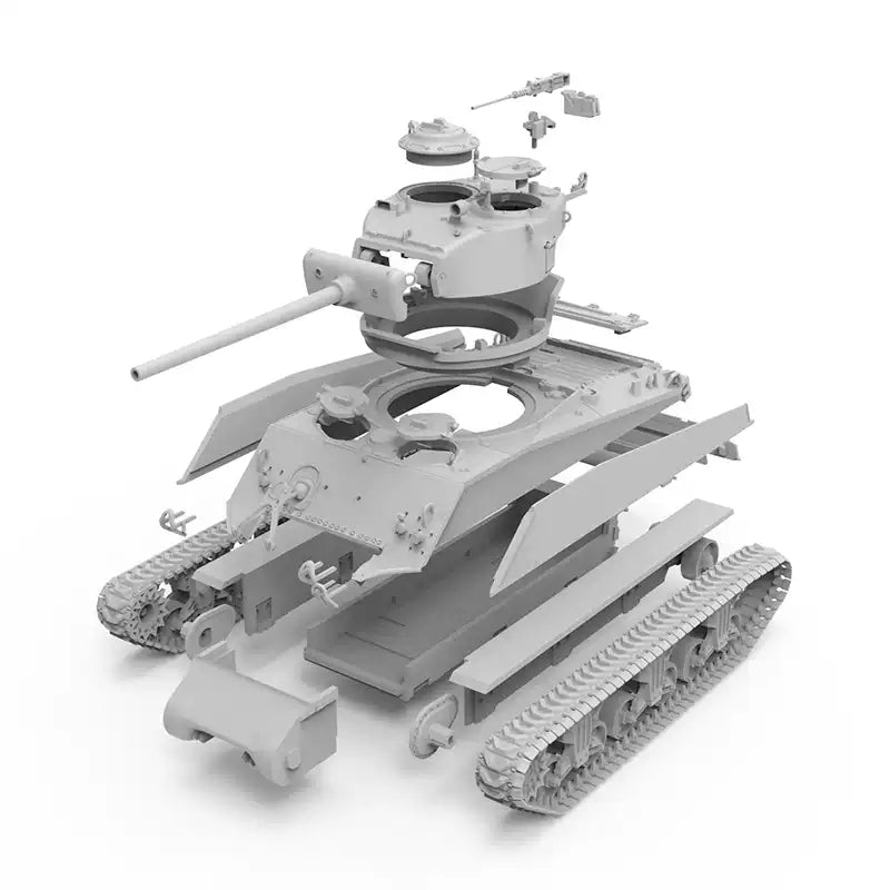 MENG 72-019 1/72 US M4A3（76）W Sherman Tank Model Kit Presale