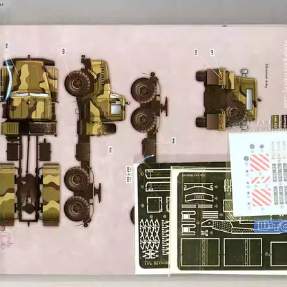 Takom 2019 1/35 KrAZ-6446 Tractor w/ChMZAP-5247G Semi-trailer Assembly Model Kit