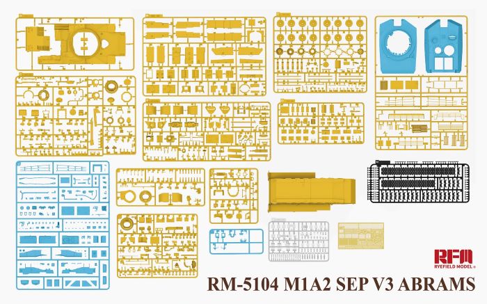 RYE FIELD RFM-5104 1/35 M1A2 SEP V3 ABRAMS Tank MODEL KIT