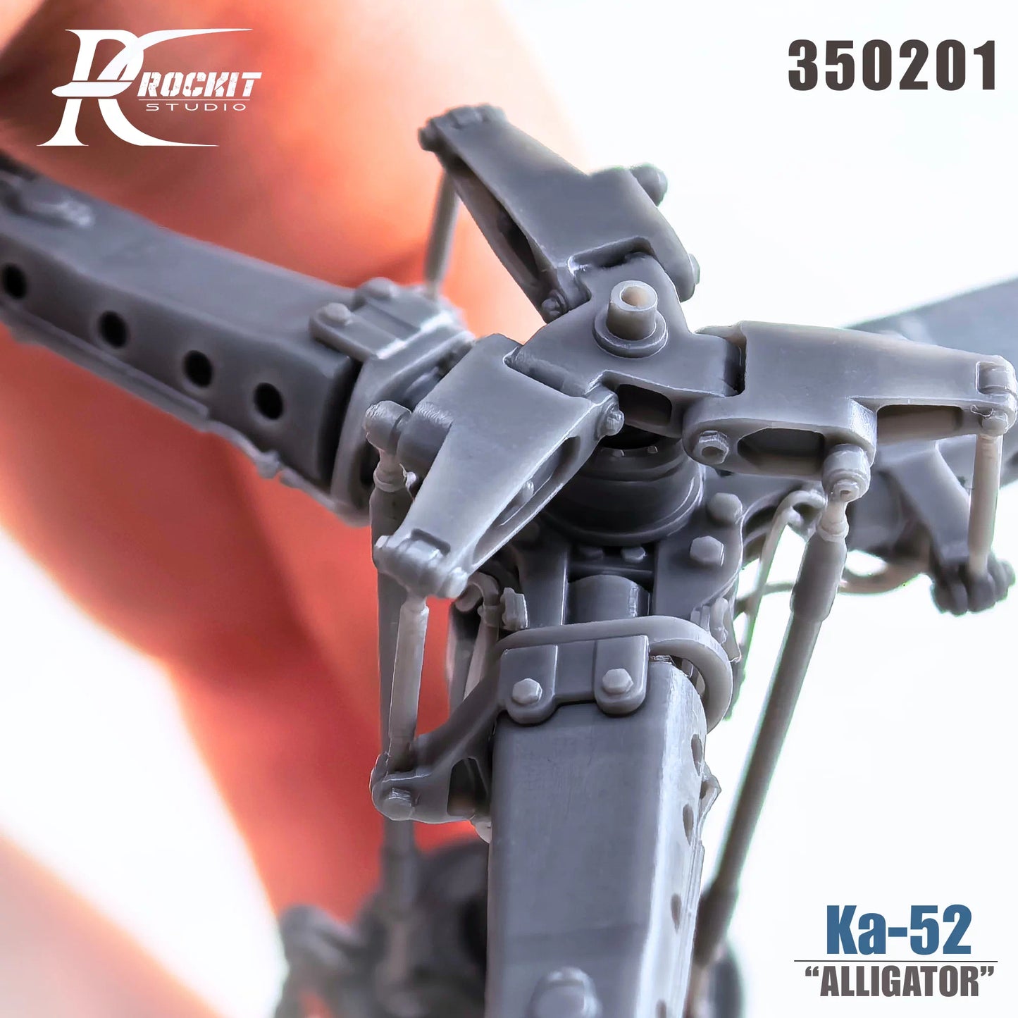 ROCKIT 350201 1/35 Ka-52 Metal Core Rotor hub 3D Printed (For Trumpeter 05119 ）