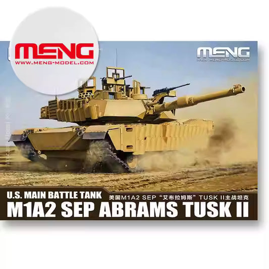 MENG 72-003 1/72 U.S. MBT M1A2 SEP Abrams TUSK II Tank Model Kit