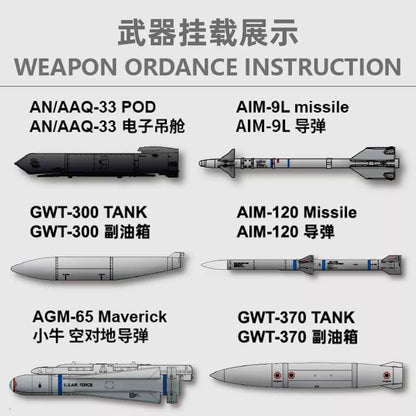 F-16DU Limited 1/48 Aircraft Model Kit – Great Wall S4821 