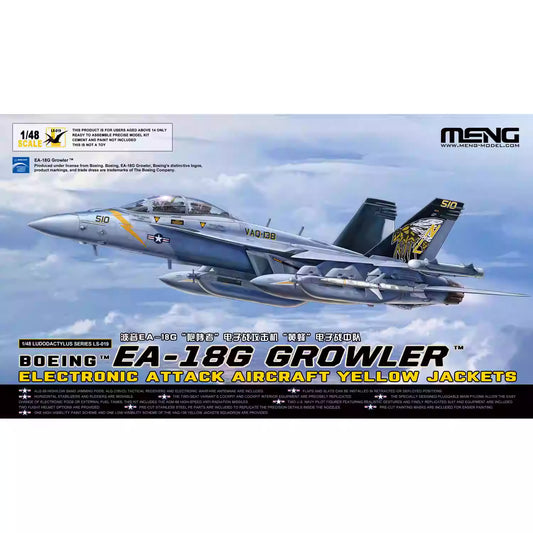 EA-18G GROWLER Electronic Attack Aircraft 1/48 Model Kit | MENG LS-019 - ModelHives