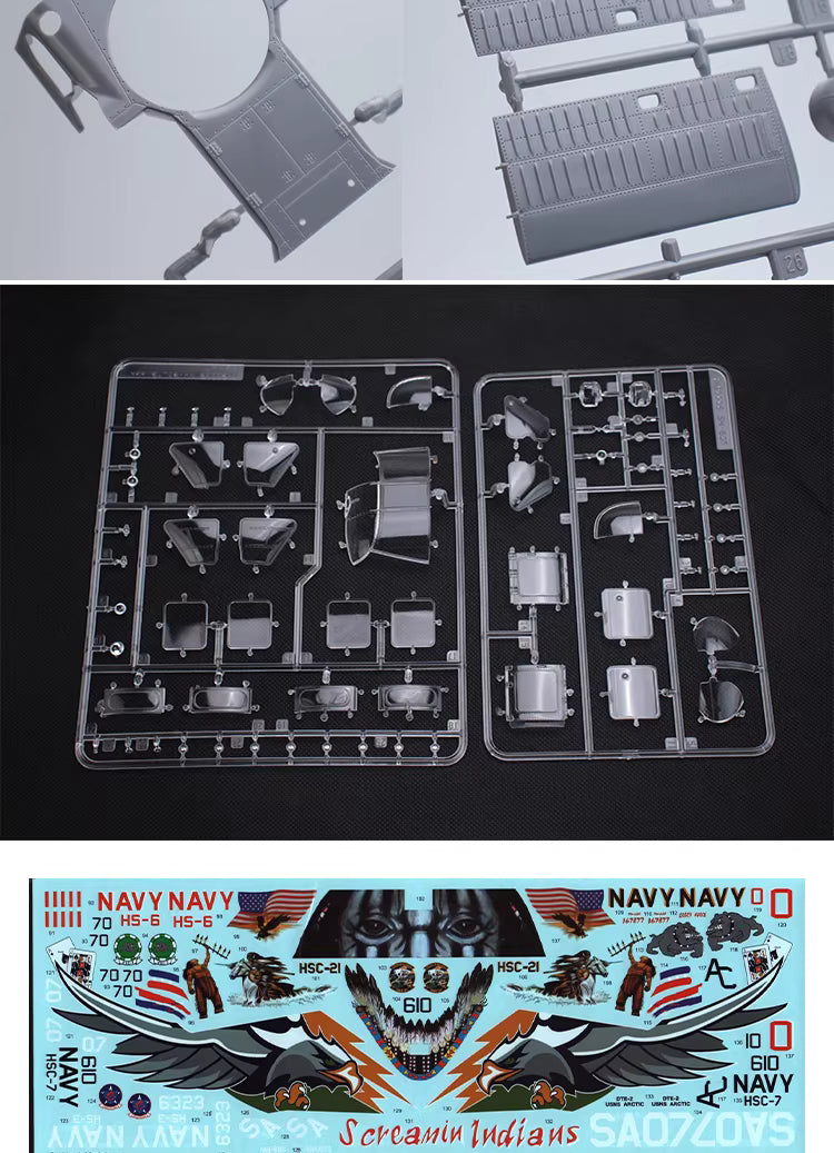Kitty Hawk KH50015 “Knighthwak” MH-60S 1/35 Fighter Military Assembly Model Kit - ModelHives
