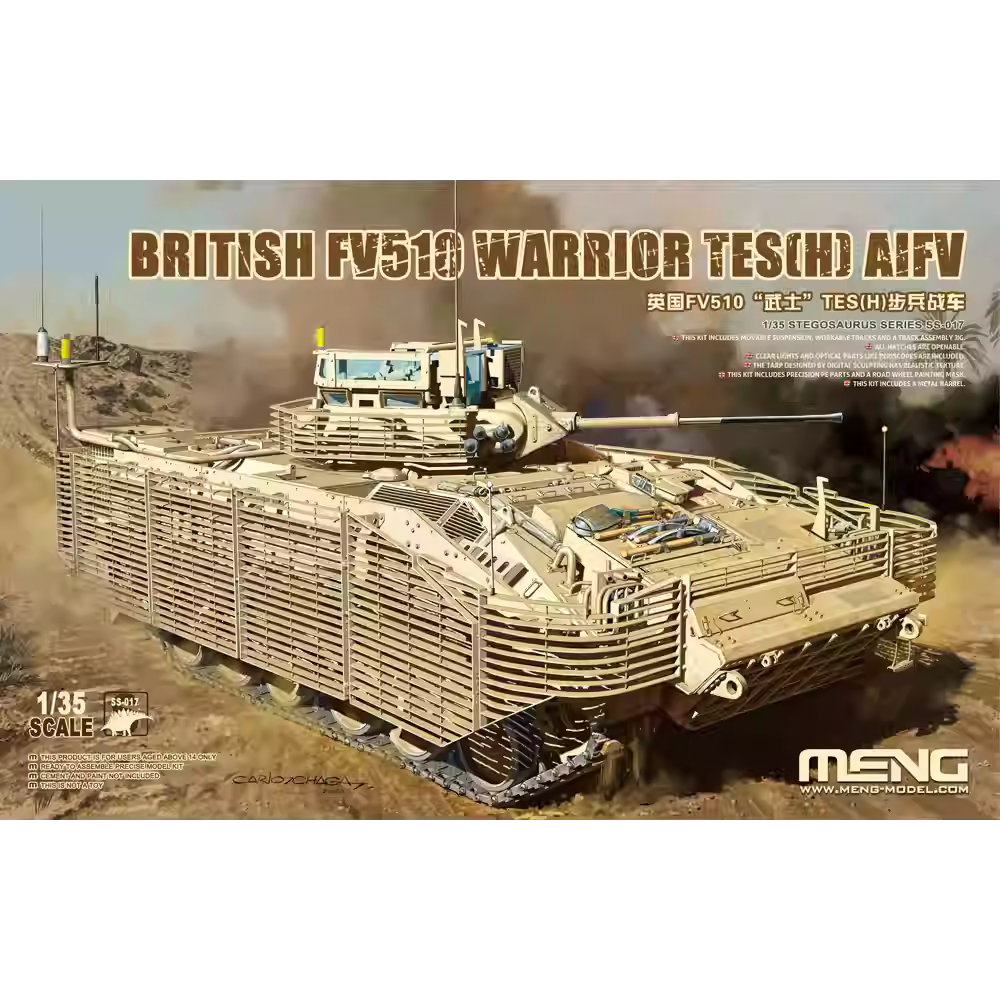 MENG SS-017 1/35 SCALE BRITISHI FV510 WARRIOR TES(H) AIFV 2020 NEW