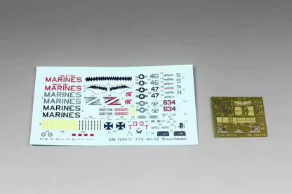 AH-1Z VIPER HELICOPTER 1/72 Model Kit | Dream Model DM720012 - ModelHives