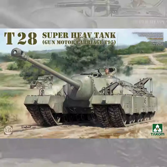 TAKOM 2209 1/35 T28 Super (Gun Motor Carriage T95)Tank Model Kit