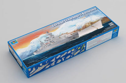 Explore this Trumpeter 05361 1/350 Scale German Scharnhorst Battleship Assembly Ship Model Kit