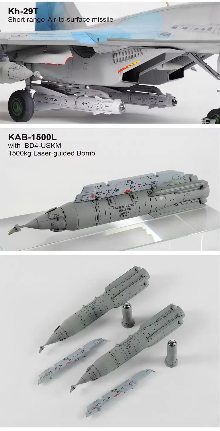 Explore this 1/48 Su-35S Flanker-E Fighter Model Kit Air To Surface Version | Great Wall Hobby L4823 