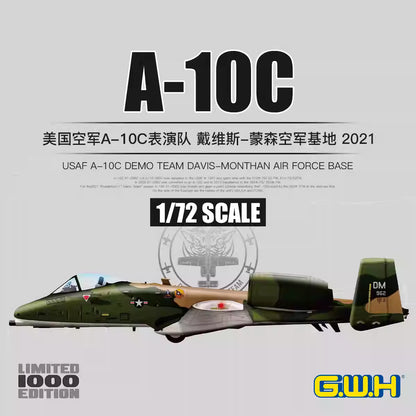 Great Wall Hobby S7209 1/72 USAF A-10C Demo Team Davis-monthan Air Force Base Presale - ModelHives