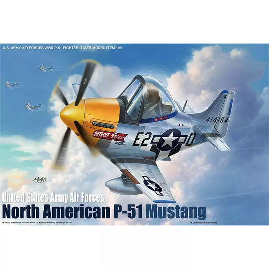 Tiger Model 109 U.S. ARMY AIR FORCES WWii P-51 FIGHTER MODEL KIT