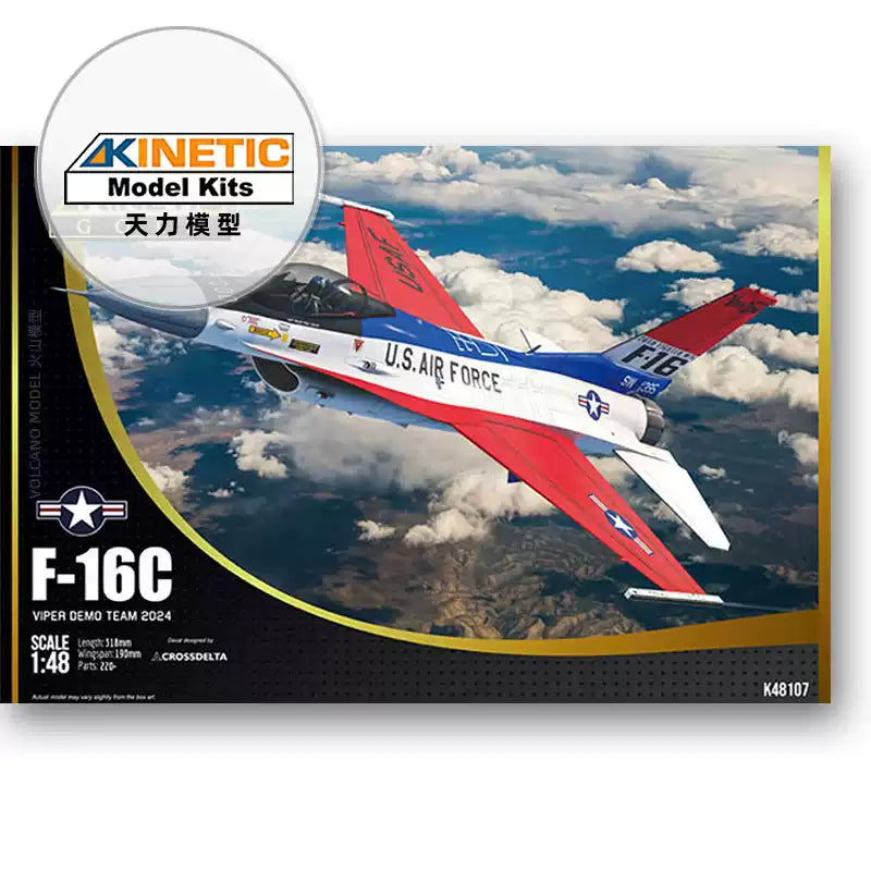 Special sales! 1/48 F-16C Viper Demo Team MODEL KIT | KINETIC K48107