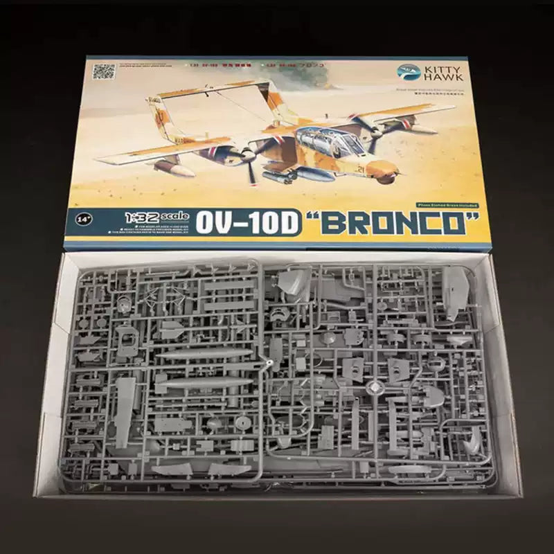 Kitty Hawk 32003 1/32 OV-10D "Bronco" Aircraft Assembly Model Kit New