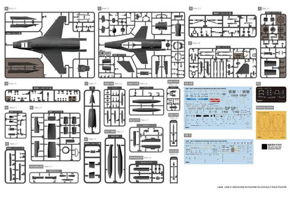 Build your Aircraft with the F-16CM Block 50 model kit by Great Wall Hobby L4836