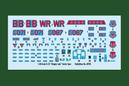 Hobbyboss 81785 1/48 U-2S 'Dragon Lady' Senior Span Aircraft Model Kit