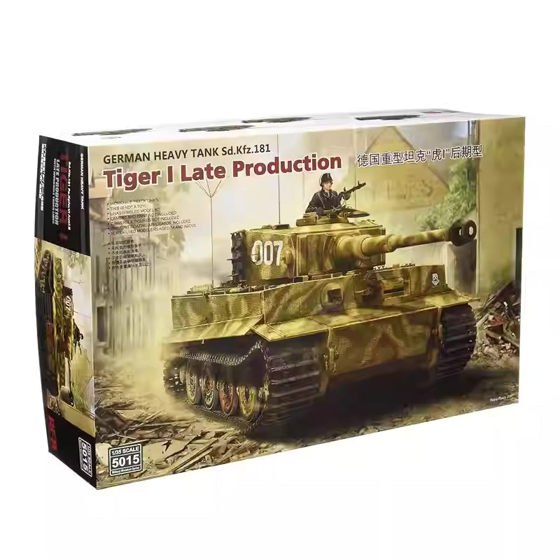 Ryefield-Model 1/35 5015 Ausf.E Tiger I Tank Model Kit