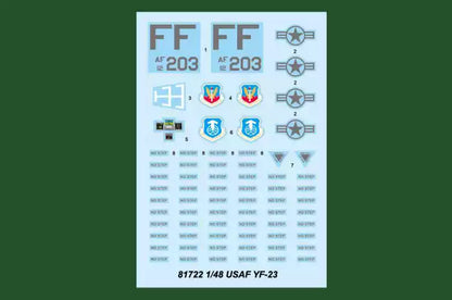 Hobbyboss 81722 1/48 USAF YF-23 Aircraft Model kit