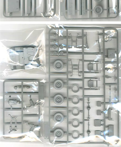 Explore this Takom 2126 1/35 1/4 Ton Utility Truck with Trailer & MP Figure Model Kit