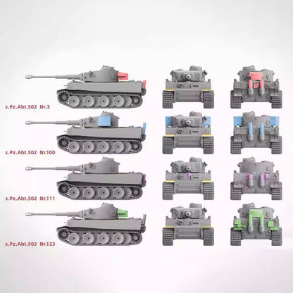 TAKOM 2197 1/35 Sd.Kfz.181 Pz.Kpfw.VI Ausf.E Tiger I Initial Production[4 in 1]