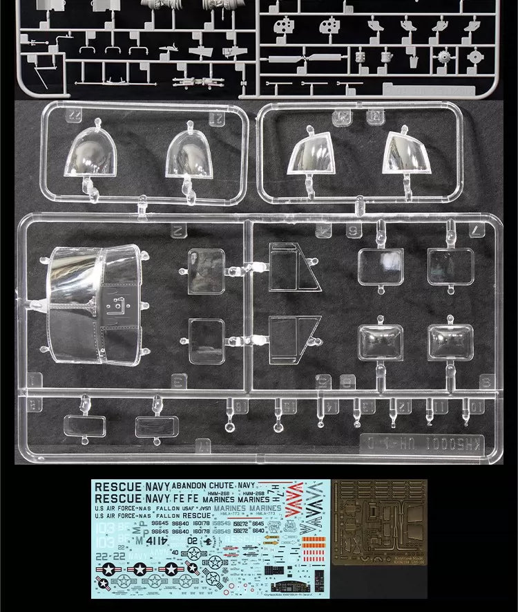 Discover the Kitty Hawk KH80158 UH-1N Twin Huey 1/48 model kit