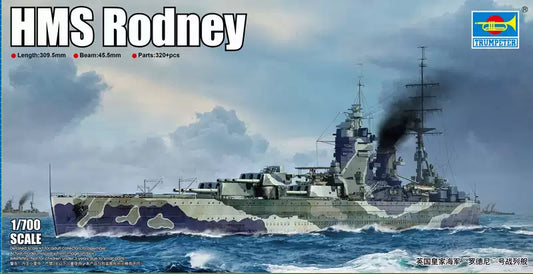 HMS Rodney Battleship Model Kit | Trumpeter 06718 1/700