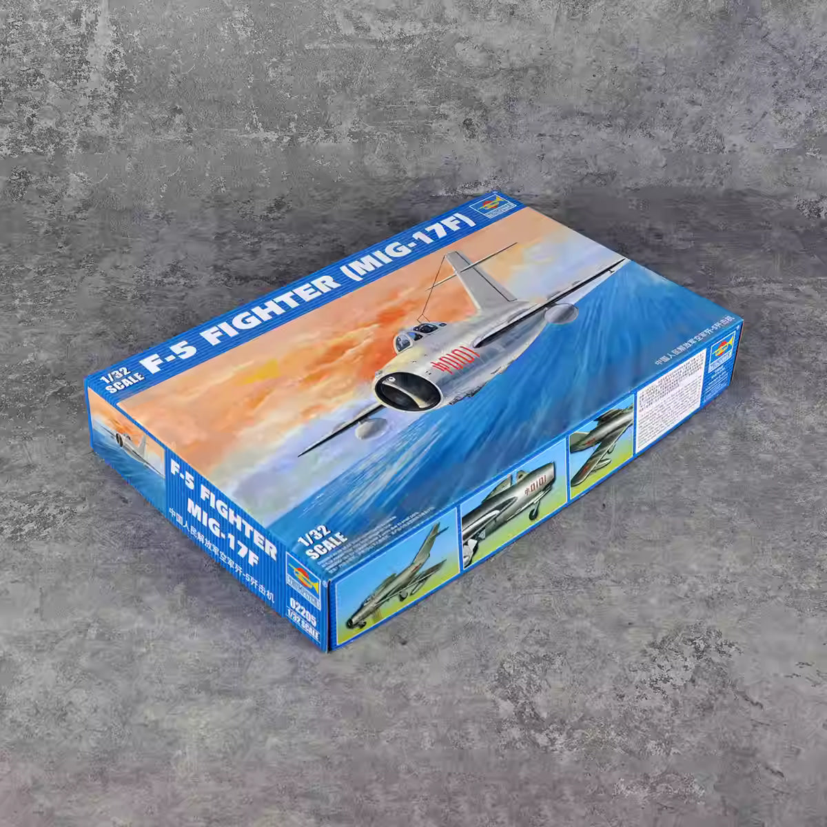 Discover the Trumpeter 02205 1/32 PLA F-5 (MIG-17F) Airplane Model Kit, featuring detailed components and impressive finish for model enthusiasts.