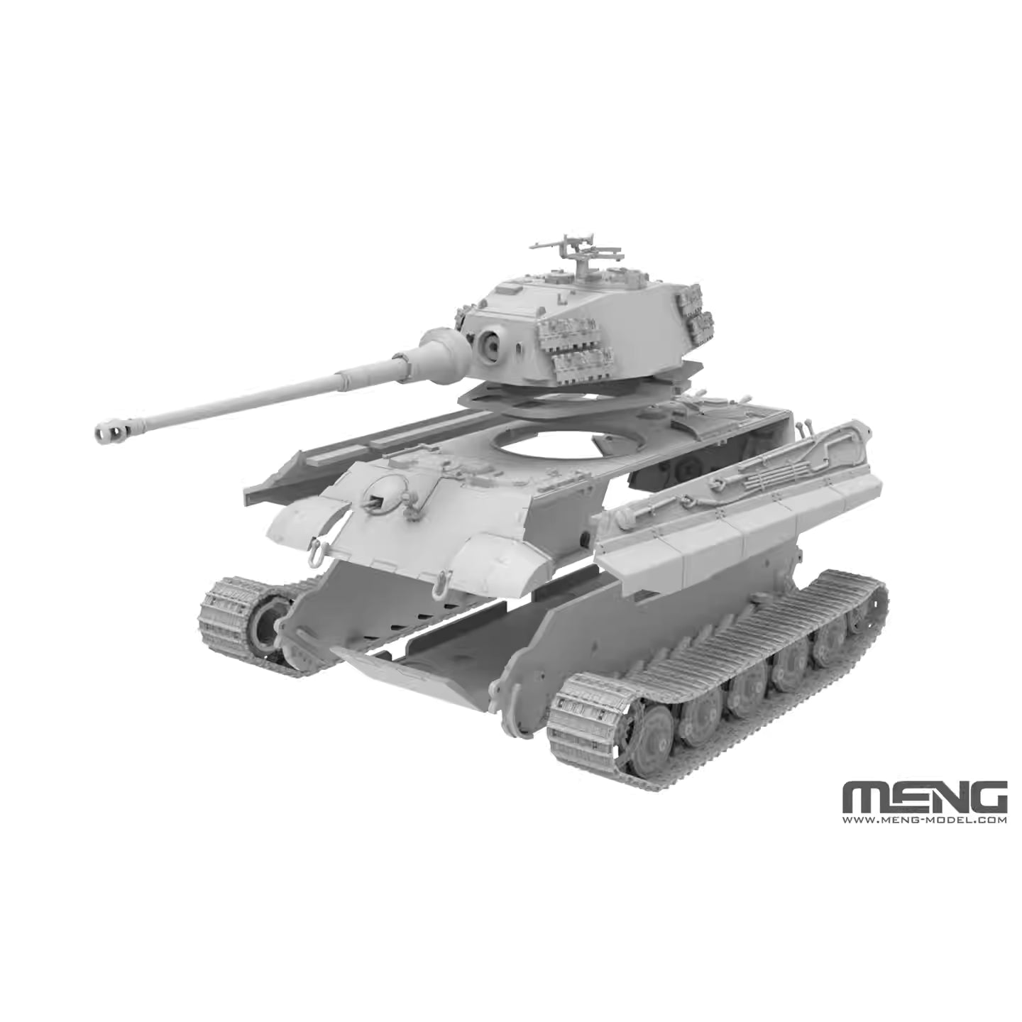 MENG 72-011 1/72 German Heavy Tank King Tiger (Henschel Turret) Model Kit