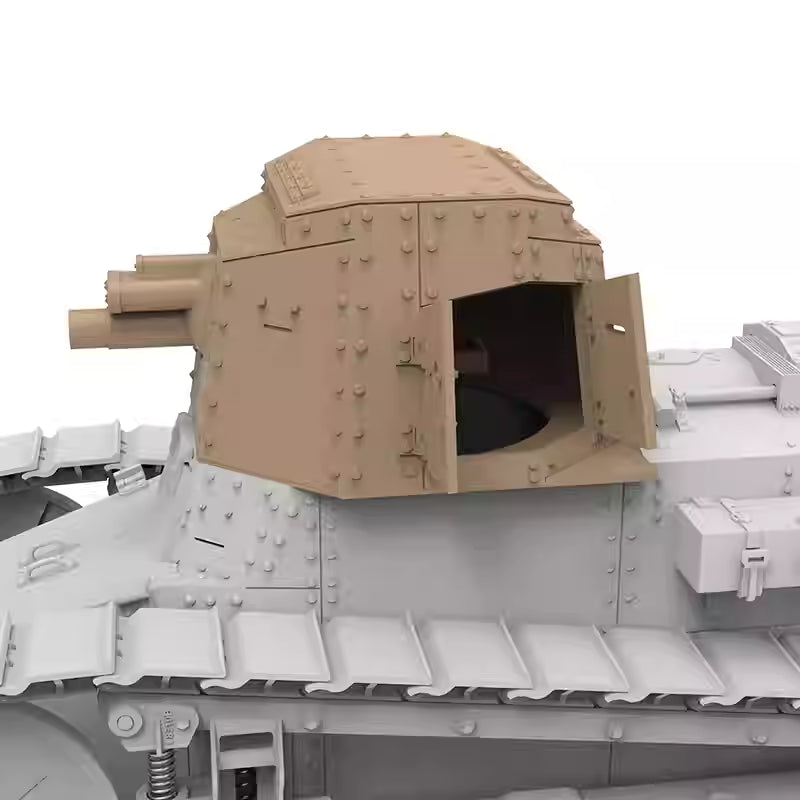 Explore this MENG TS-059 1/35 French FT 75 BS Self-Propelled Artillery Tank Model Kit