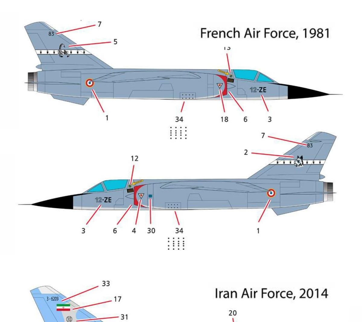 ACADEMY AC12665 1/144 Dassault Mirage F1 Fighter Aircraft Model Kit