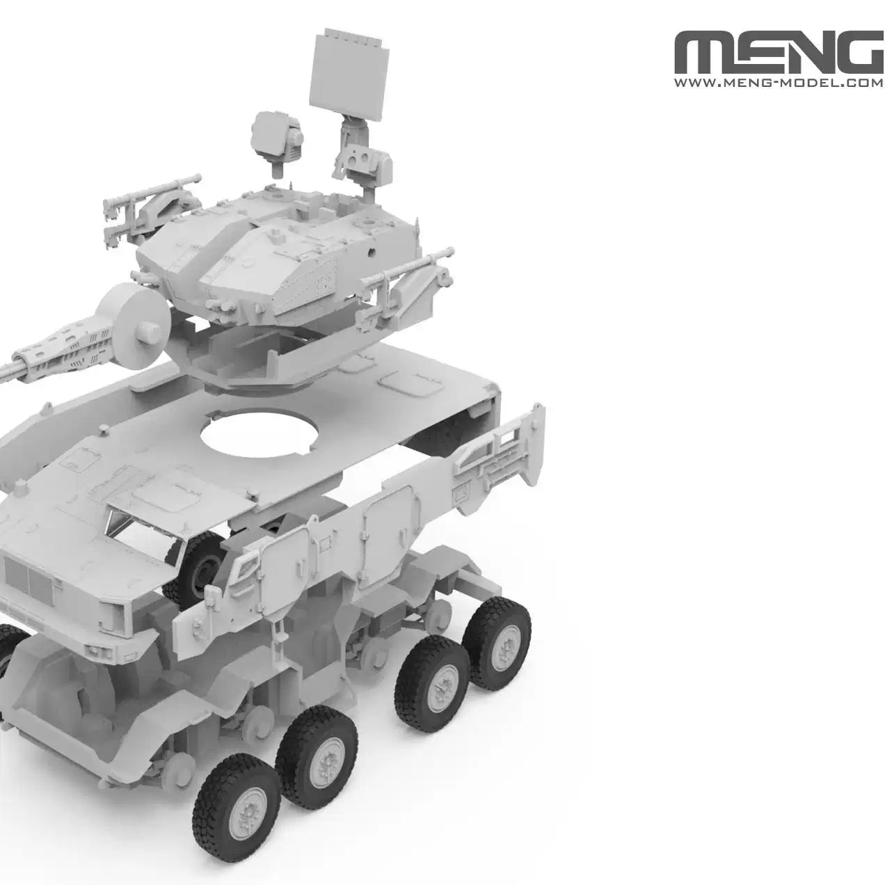 MENG 72-018 1/72 PLB625 AA Gun & Missile Integrated Weapon System Model Kit
