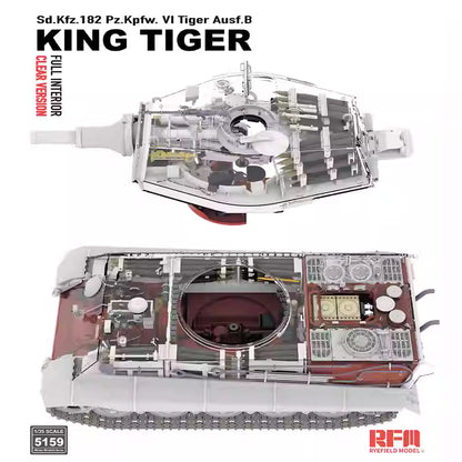 RYE FIELD 5159 1/35 Sd.Kfz.182 Pz.Kpfw.VI Tiger Ausf. B King Tiger Full Interior