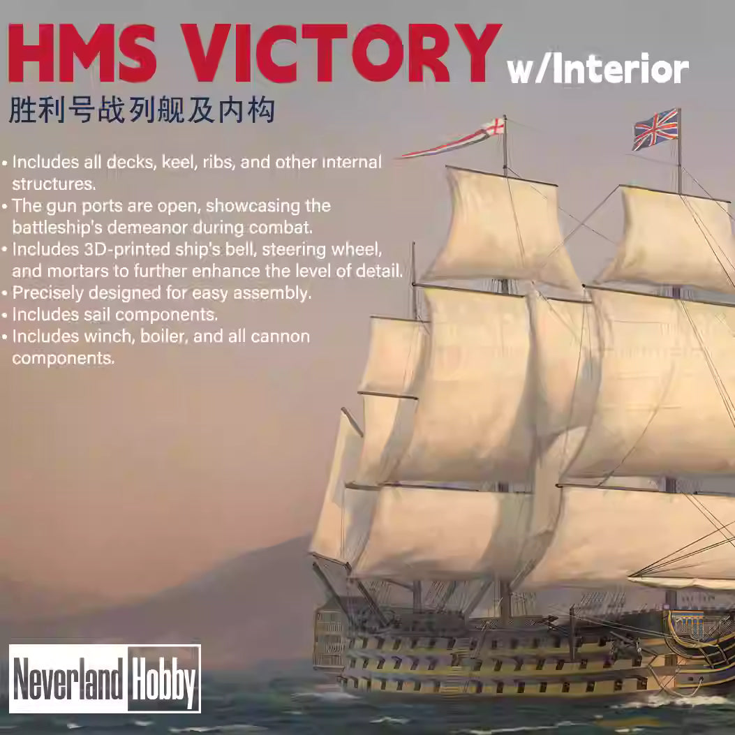 Neverland Hobby N77001E 1/700 HMS Victory w/Interior `Elite Ver.` Model KIt