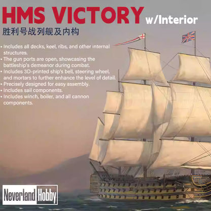 Neverland Hobby N77001E 1/700 HMS Victory w/Interior `Elite Ver.` Model KIt
