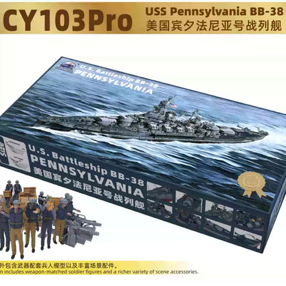 CY CY103PRO 1/350 BB-38 Battleship Pennsylvania Professional Version w/soldier