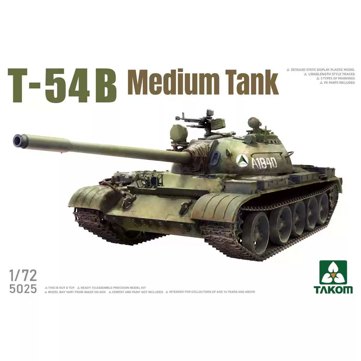 TAKOM 5025 1/72 Precision T-54B Tank Model Kit Presale