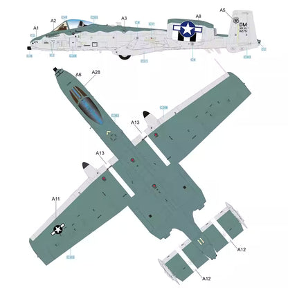 Great Wall S7211 1/72 A-10C Demo Team Davis-Monthan Air Force Base Model Kit Presale - ModelHives