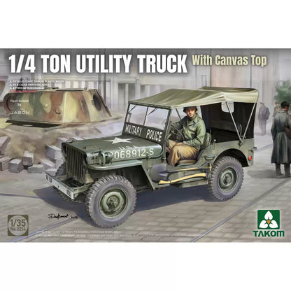 TAKOM 2214 1/35 0.25t Utility Truck with Canvas Top Car Model kit