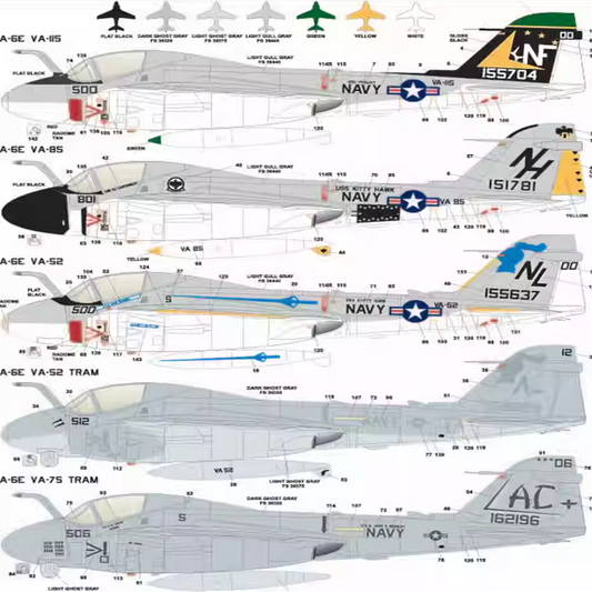 Find the Kinetic K48143 A-6E 1/48 Fighter Assembly Model Kit Precision Collectible