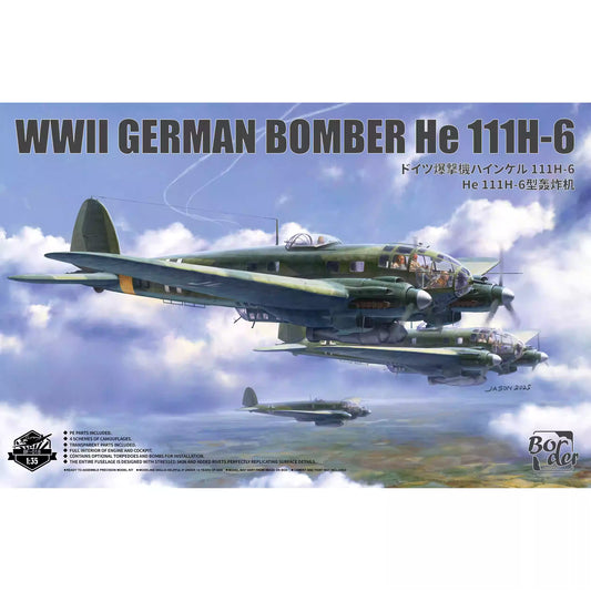 Explore this WWII German Bomber He 111H-6 Model Kit Full Interior 1/35 | Border BF-018