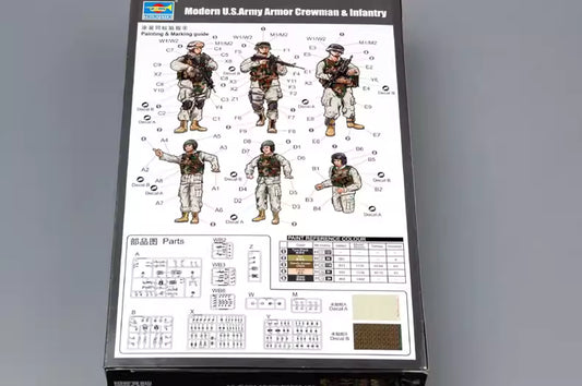 U.S. Armor Crewman & Infantry 1/35 Model Kit | Trumpeter 00424