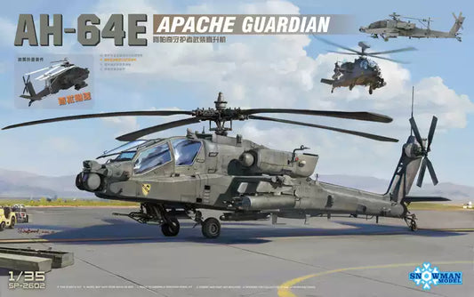 SNOWMAN MODEL SP-2602 1/35 AH-64E Aircraft MODEL KIT
