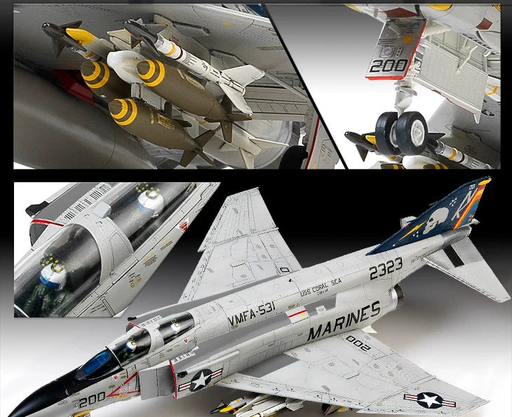 Academy 12315 1/48 F-4B/N PhantomII `VMFA-531 Gray Ghosts` Airplane Model Kit