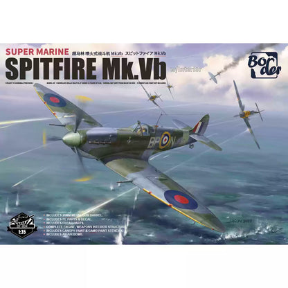Border BF-004 1/35 Super Marine Spitfire MK.Vb W/interior Airplane Model kit