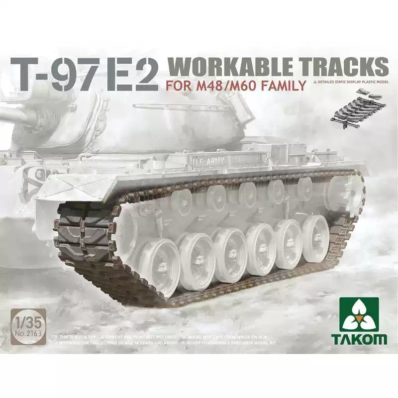TAKOM 2163 1/35 T-97E2 Workable Tracks For M48/M60 Family